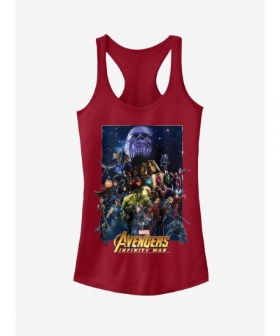 Marvel Avengers: Infinity War Character Collage Girls Tank $6.57 Tanks