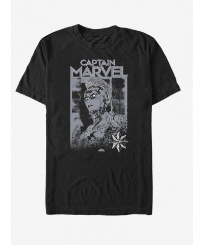 Marvel Captain Marvel Marvel Stamp T-Shirt $7.07 T-Shirts