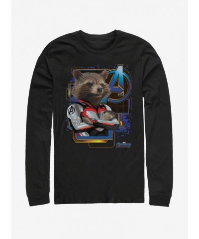 Marvel Avengers: Endgame Space Rocket Long-Sleeve T-Shirt $10.79 T-Shirts