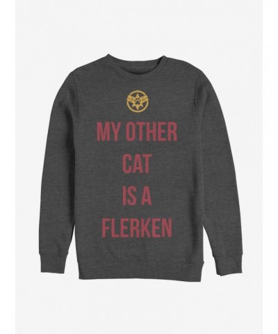 Marvel Captain Marvel Movie Other Cat Sweatshirt $10.92 Sweatshirts