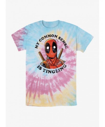 Marvel Deadpool Tingling Tie Dye T-Shirt $6.84 T-Shirts