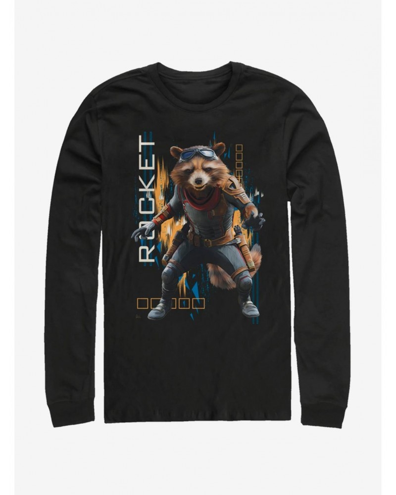 Marvel Avengers: Endgame Rocket Motion Long-Sleeve T-Shirt $9.48 T-Shirts