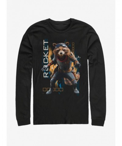 Marvel Avengers: Endgame Rocket Motion Long-Sleeve T-Shirt $9.48 T-Shirts