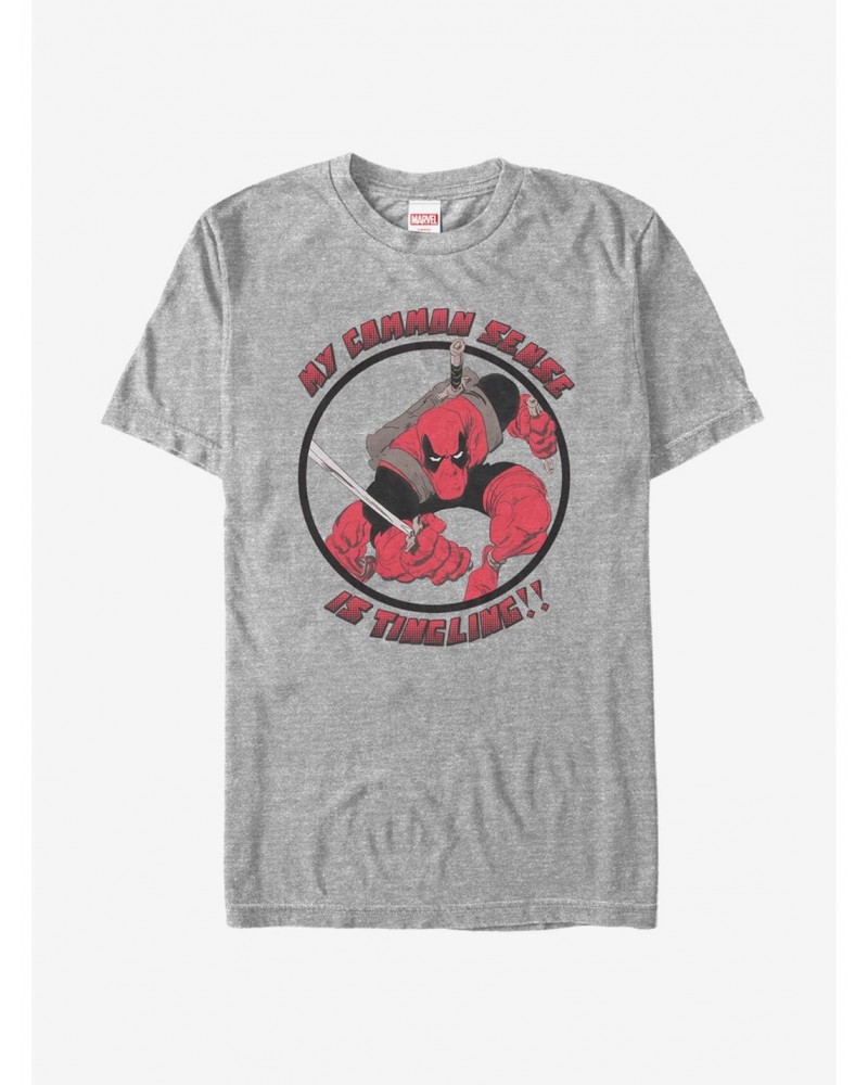 Marvel Deadpool My Common Sense Is Tingling T-Shirt $7.84 T-Shirts