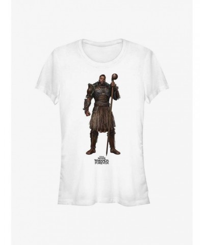 Marvel Black Panther: Wakanda Forever M'Baku Action Pose Girls T-Shirt $6.18 T-Shirts