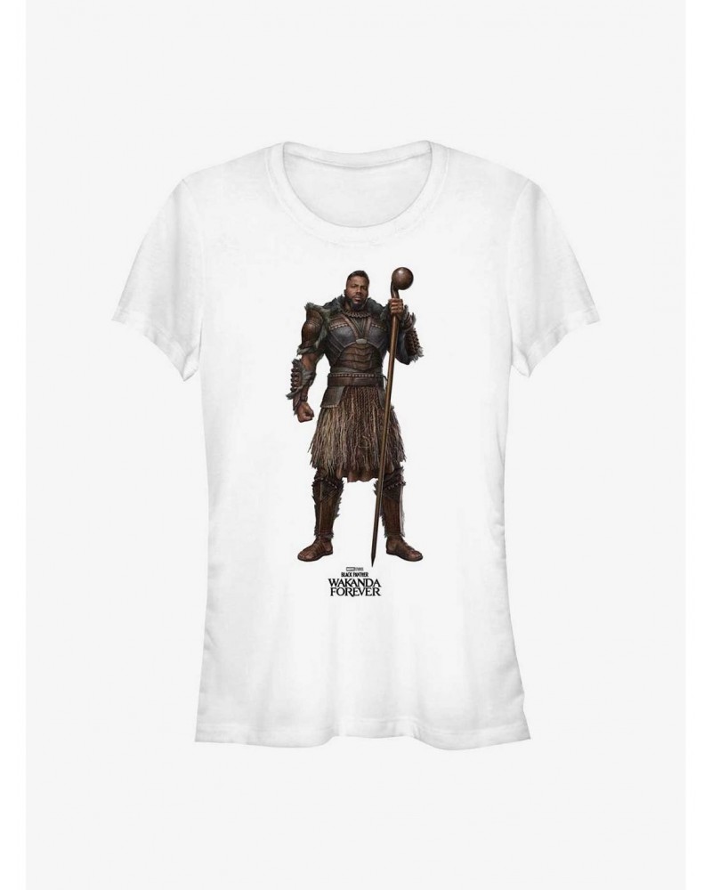 Marvel Black Panther: Wakanda Forever M'Baku Action Pose Girls T-Shirt $6.18 T-Shirts