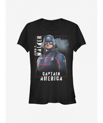 Marvel The Falcon And The Winter Soldier Captain America Girls T-Shirt $9.56 T-Shirts