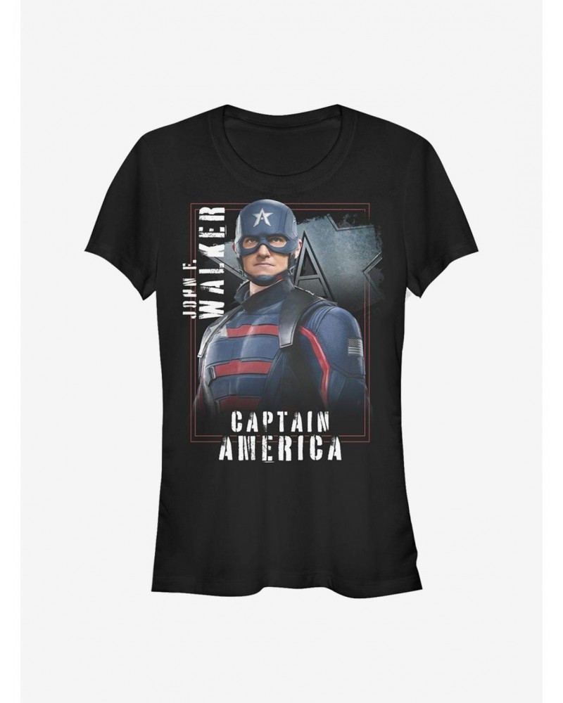 Marvel The Falcon And The Winter Soldier Captain America Girls T-Shirt $9.56 T-Shirts