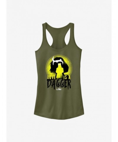 Marvel Loki Love Is A Dagger Girls Tank $7.37 Tanks