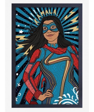 Marvel Miss Marvel Kamala Framed Wood Wall Art $12.20 Merchandises