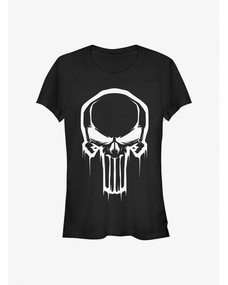 Marvel Punisher Skull Face Girls T-Shirt $8.37 T-Shirts