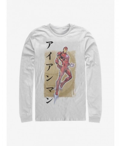 Marvel Iron Man Pose Long-Sleeve T-Shirt $7.90 T-Shirts