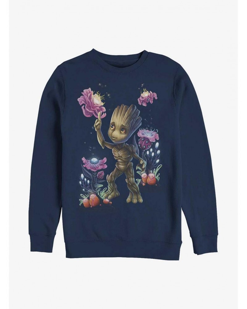 Marvel Guardians Of The Galaxy Groot Plants No Bg Sweatshirt $10.92 Sweatshirts