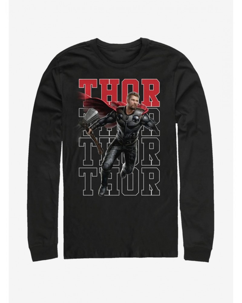 Marvel Avengers: Endgame Heroic Shot Thor Long-Sleeve T-Shirt $8.95 T-Shirts