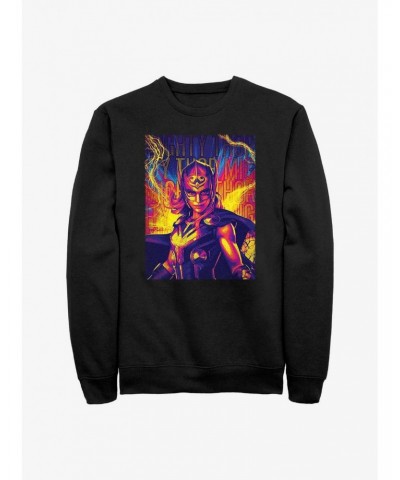 Marvel Thor: Love And Thunder Mighty Hero Lightning Sweatshirt $12.69 Sweatshirts