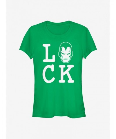 Marvel Iron Man Iron Luck Girls T-Shirt $8.96 T-Shirts