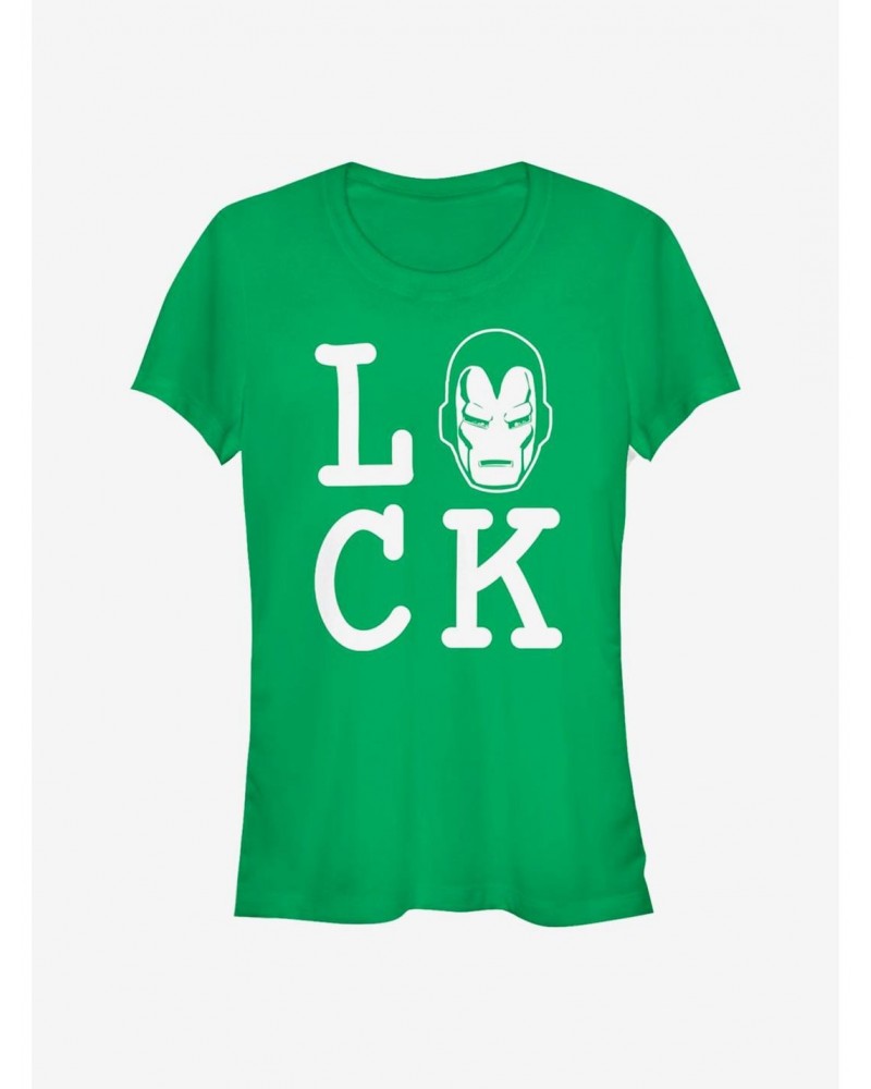 Marvel Iron Man Iron Luck Girls T-Shirt $8.96 T-Shirts