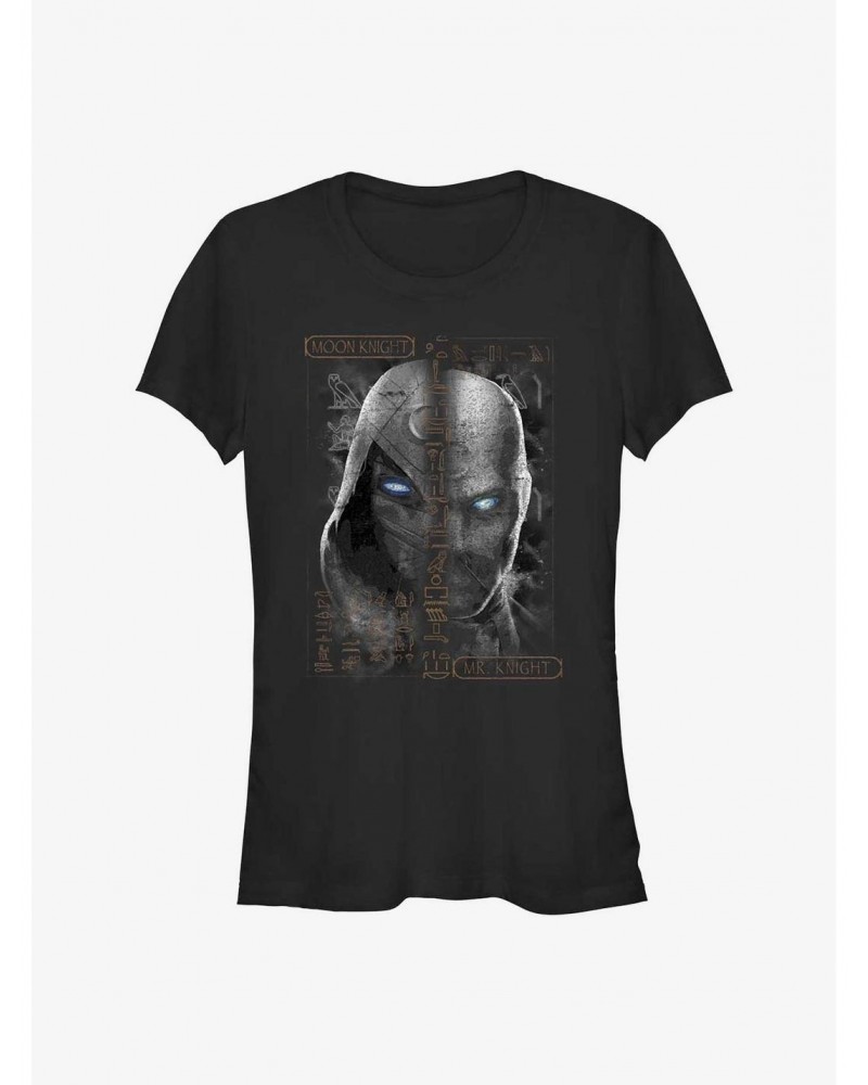 Marvel Moon Knight Moon Glyphs Girls T-Shirt $9.76 T-Shirts