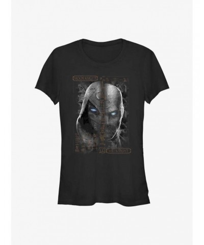 Marvel Moon Knight Moon Glyphs Girls T-Shirt $9.76 T-Shirts