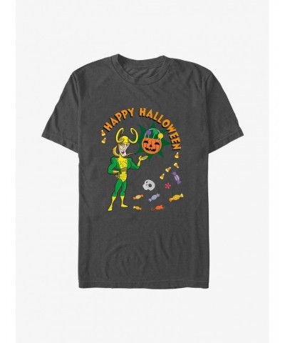 Marvel Loki Happy Halloween T-Shirt $9.37 T-Shirts