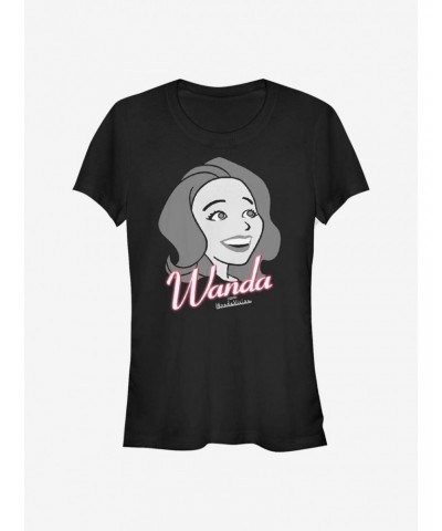 Marvel WandaVision Wanda Smiles Girls T-Shirt $6.77 T-Shirts