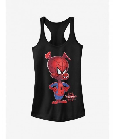 Marvel Spider-Man: Into The Spider-Verse Big Ham Girls Tank Top $6.97 Tops