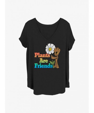 Marvel Guardians of the Galaxy Groot Plants Are Friends Girls T-Shirt Plus Size $9.02 T-Shirts