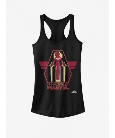 Marvel Captain Marvel Take Flight Girls Tank $7.97 Tanks