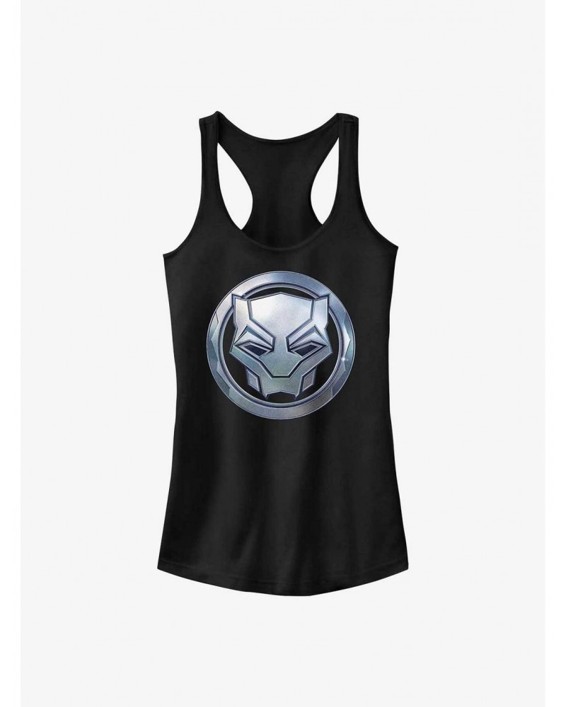 Marvel Black Panther: Wakanda Forever Metal Warrior Sigil Girls Tank $6.77 Tanks