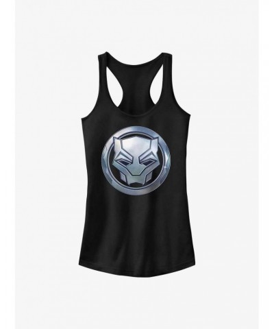 Marvel Black Panther: Wakanda Forever Metal Warrior Sigil Girls Tank $6.77 Tanks