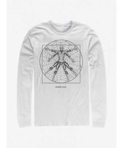 Marvel Spider-Man Vitruvian Spider Long-Sleeve T-Shirt $8.42 T-Shirts