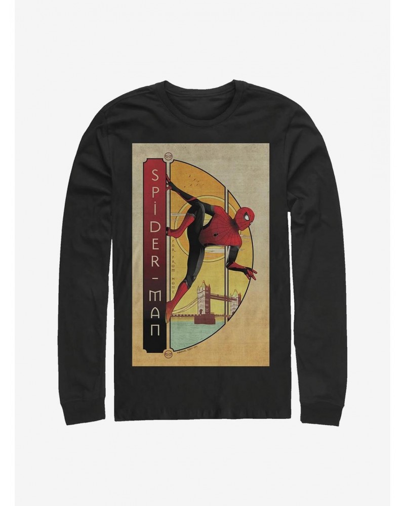 Marvel Spider-Man Bridge Long-Sleeve T-Shirt $12.11 T-Shirts