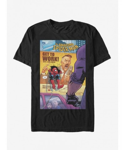 Marvel Spider-Man Get To Work Spider-Man Dec.18 T-Shirt $6.50 T-Shirts