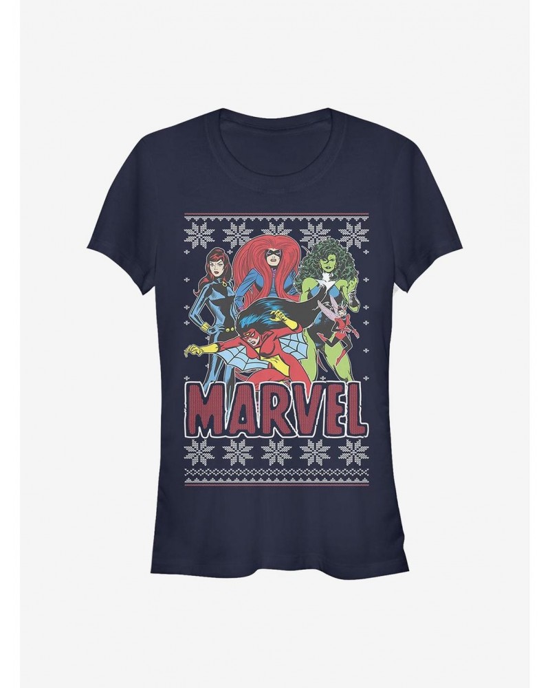 Marvel Avengers Heroines Girls T-Shirt $8.96 T-Shirts