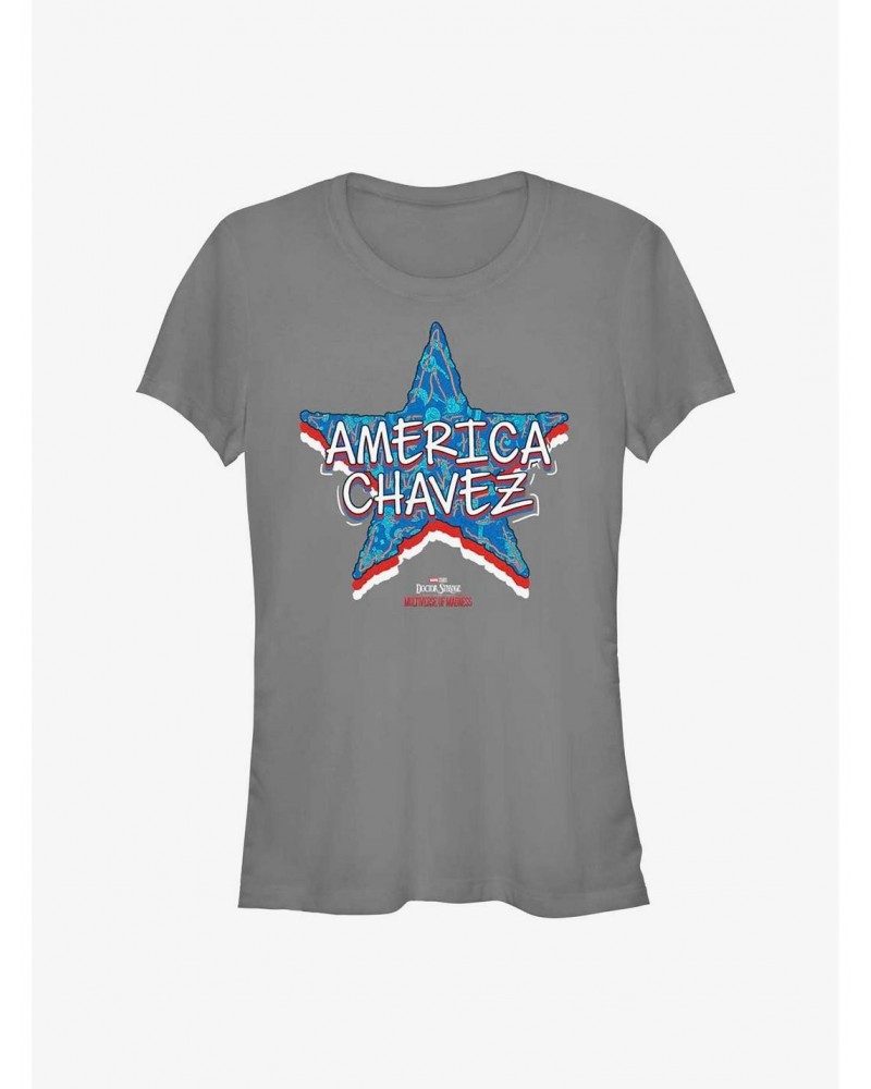 Marvel Doctor Strange In The Multiverse Of Madness Star Chavez Girls T-Shirt $7.57 T-Shirts