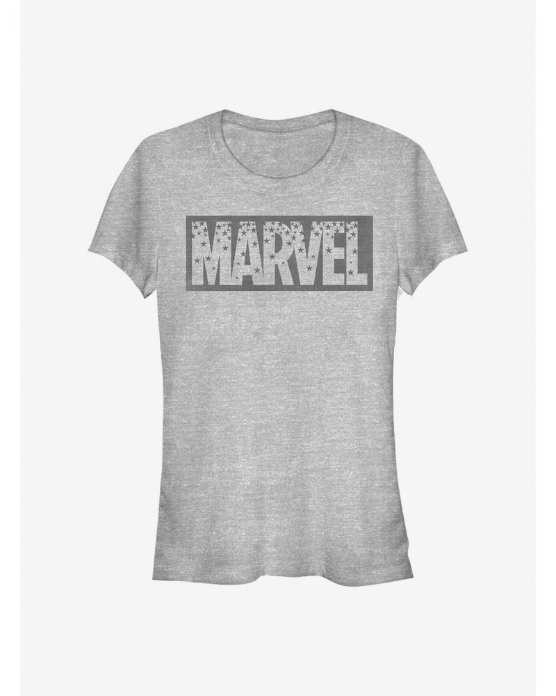 Marvel Starry Logo Girls T-Shirt $8.96 T-Shirts