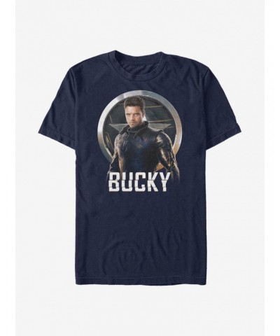 Marvel The Falcon And The Winter Soldier Bucky Emblem T-Shirt $7.27 T-Shirts