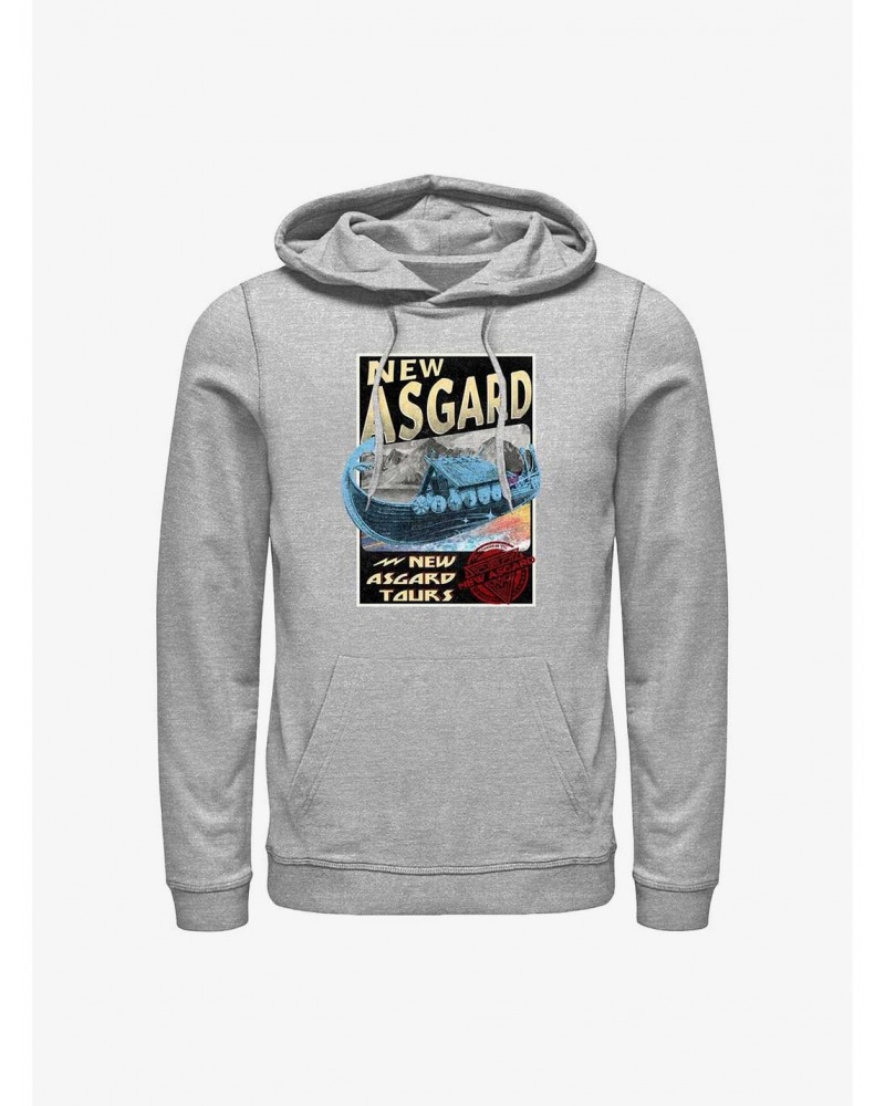 Marvel Thor: Love And Thunder New Asgard Destination Hoodie $12.93 Hoodies