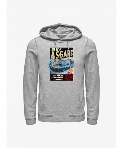 Marvel Thor: Love And Thunder New Asgard Destination Hoodie $12.93 Hoodies