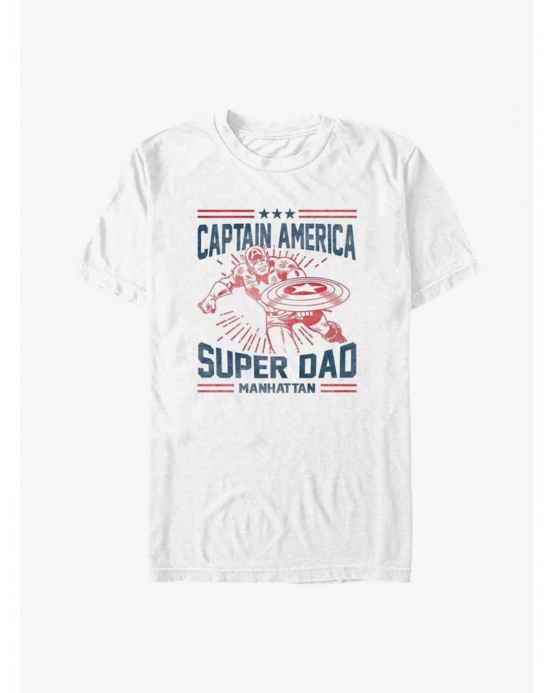 Marvel Captain America Super Dad T-Shirt $6.88 T-Shirts