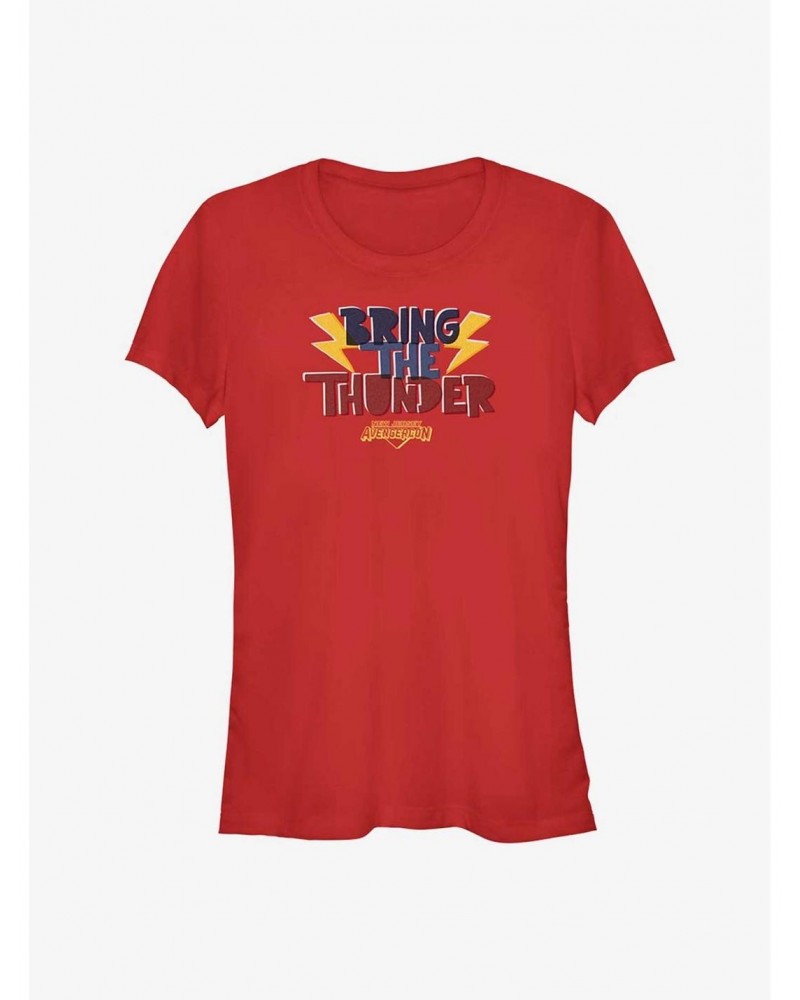 Marvel Ms. Marvel Bring The Thunder Avengercon Girls T-Shirt $6.97 T-Shirts