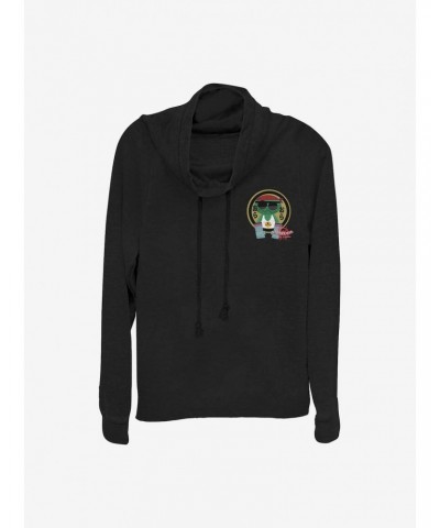 Marvel Spider-Man: Into The Spider-Verse Kappa Sticker Cowlneck Long-Sleeve Girls Top $14.37 Tops