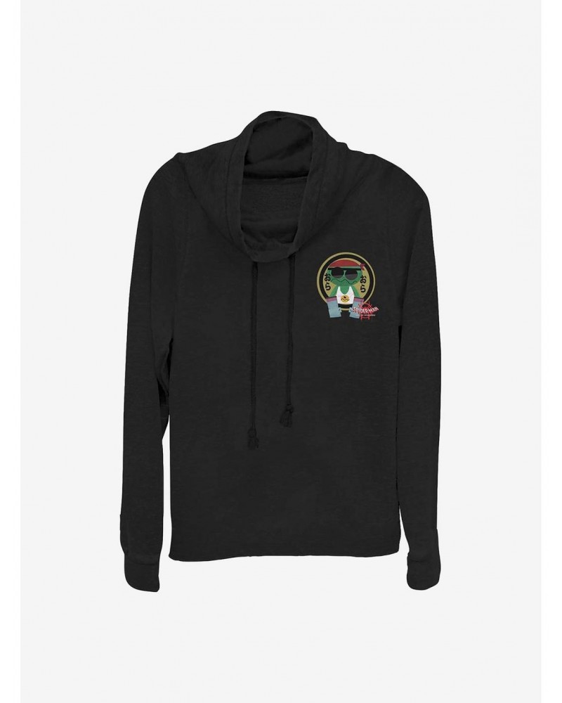 Marvel Spider-Man: Into The Spider-Verse Kappa Sticker Cowlneck Long-Sleeve Girls Top $14.37 Tops