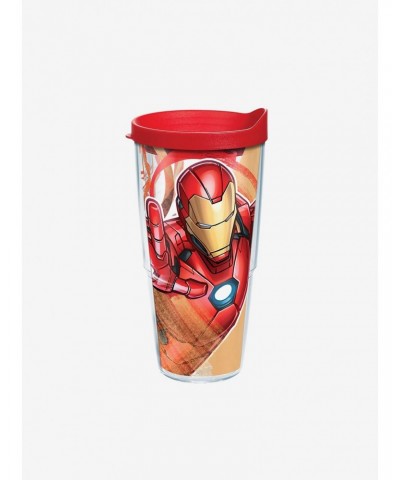 Marvel Iron Man Iconic 24oz Classic Tumbler With Lid $8.24 Tumblers