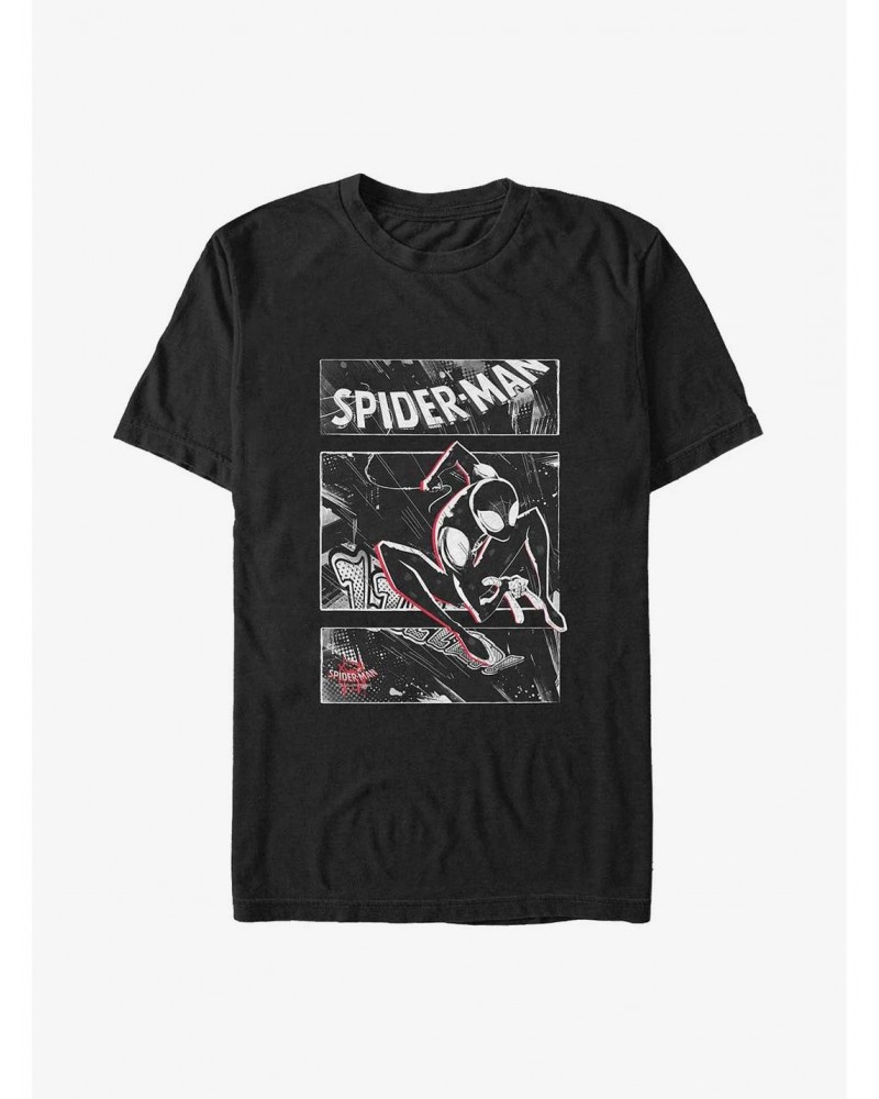 Marvel Spider-Man Miles Morales Swinging Panels Big & Tall T-Shirt $10.76 T-Shirts