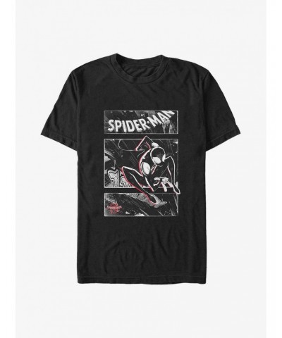 Marvel Spider-Man Miles Morales Swinging Panels Big & Tall T-Shirt $10.76 T-Shirts