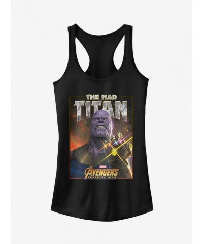 Marvel Avengers: Infinity War Mad Titan Thanos Girls T-Shirt $9.56 T-Shirts