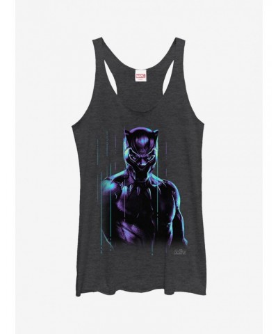 Marvel Black Panther Panther Retro Glow Girls Tank $9.95 Tanks