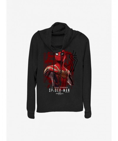 Marvel Spider-Man The Hero Cowlneck Long-Sleeve Girls Top $11.85 Tops