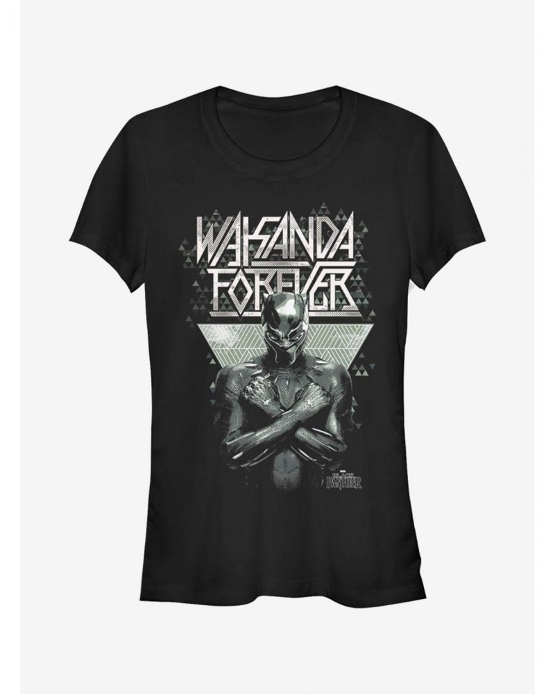 Marvel Black Panther Wakanda Forever Girls T-Shirt $8.57 T-Shirts